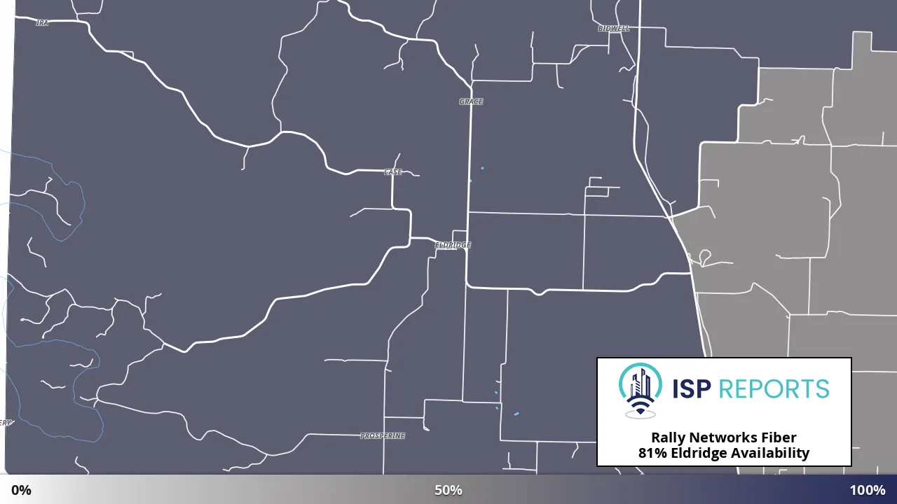Eldridge, MO map of internet availability