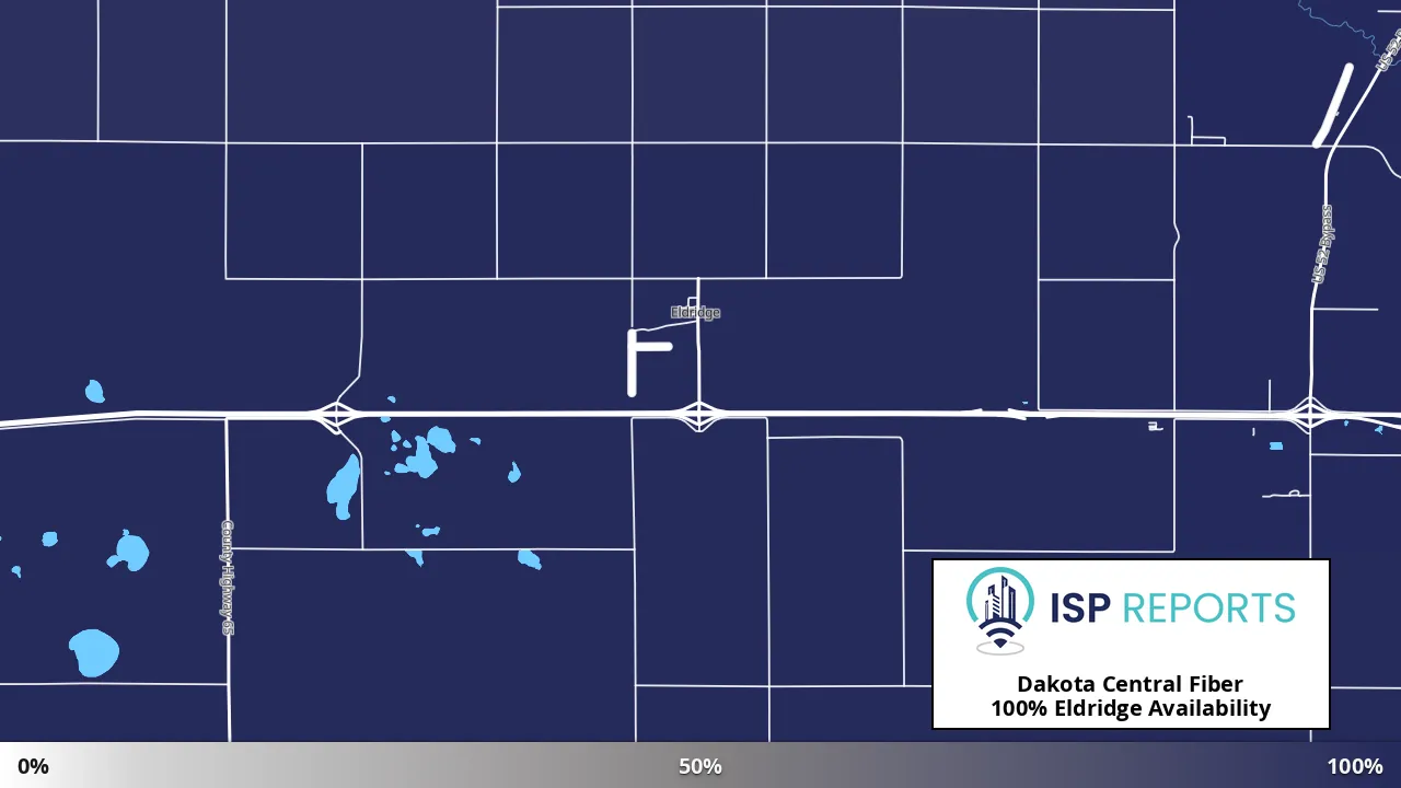 Eldridge, ND map of internet availability