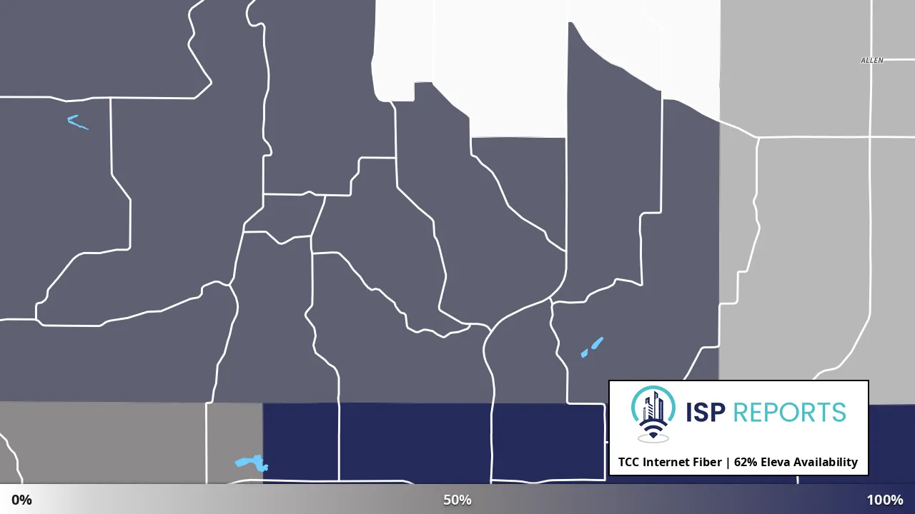 Eleva, WI map of internet availability