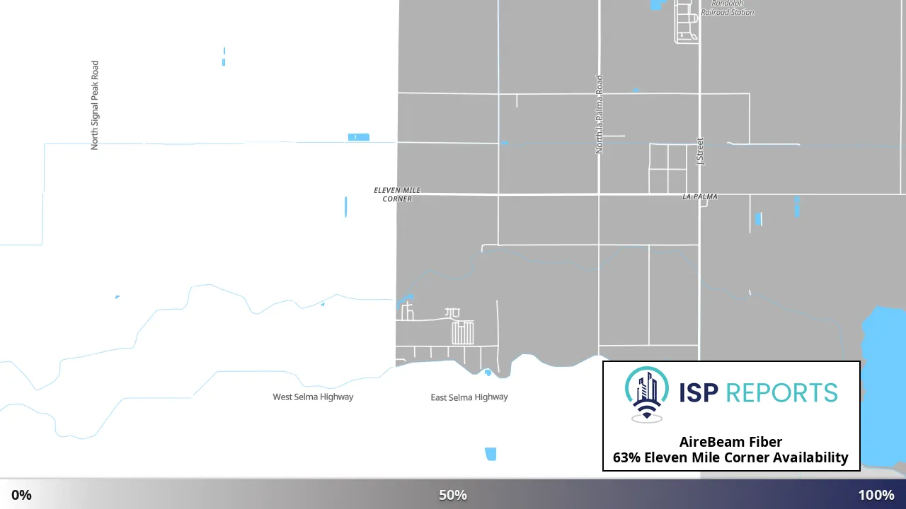 Eleven Mile Corner, AZ map of internet availability
