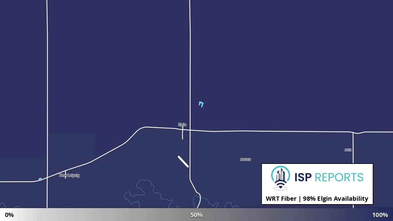 Elgin, ND map of internet availability