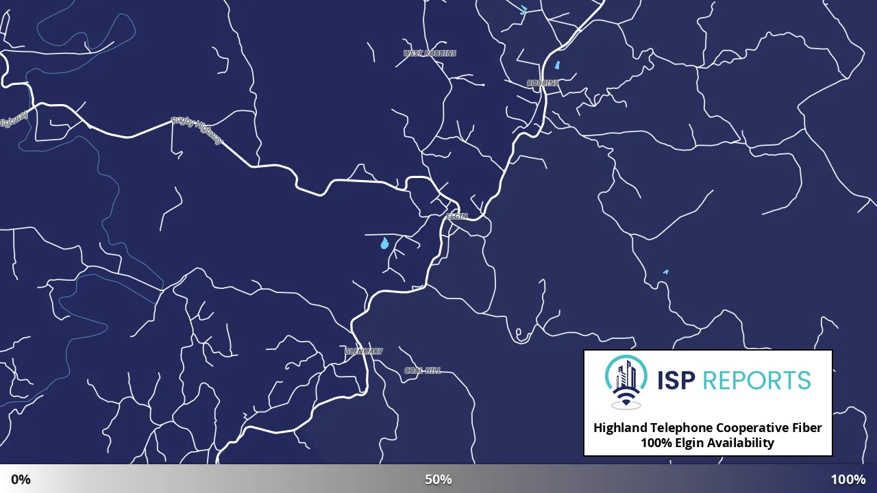 Elgin, TN map of internet availability