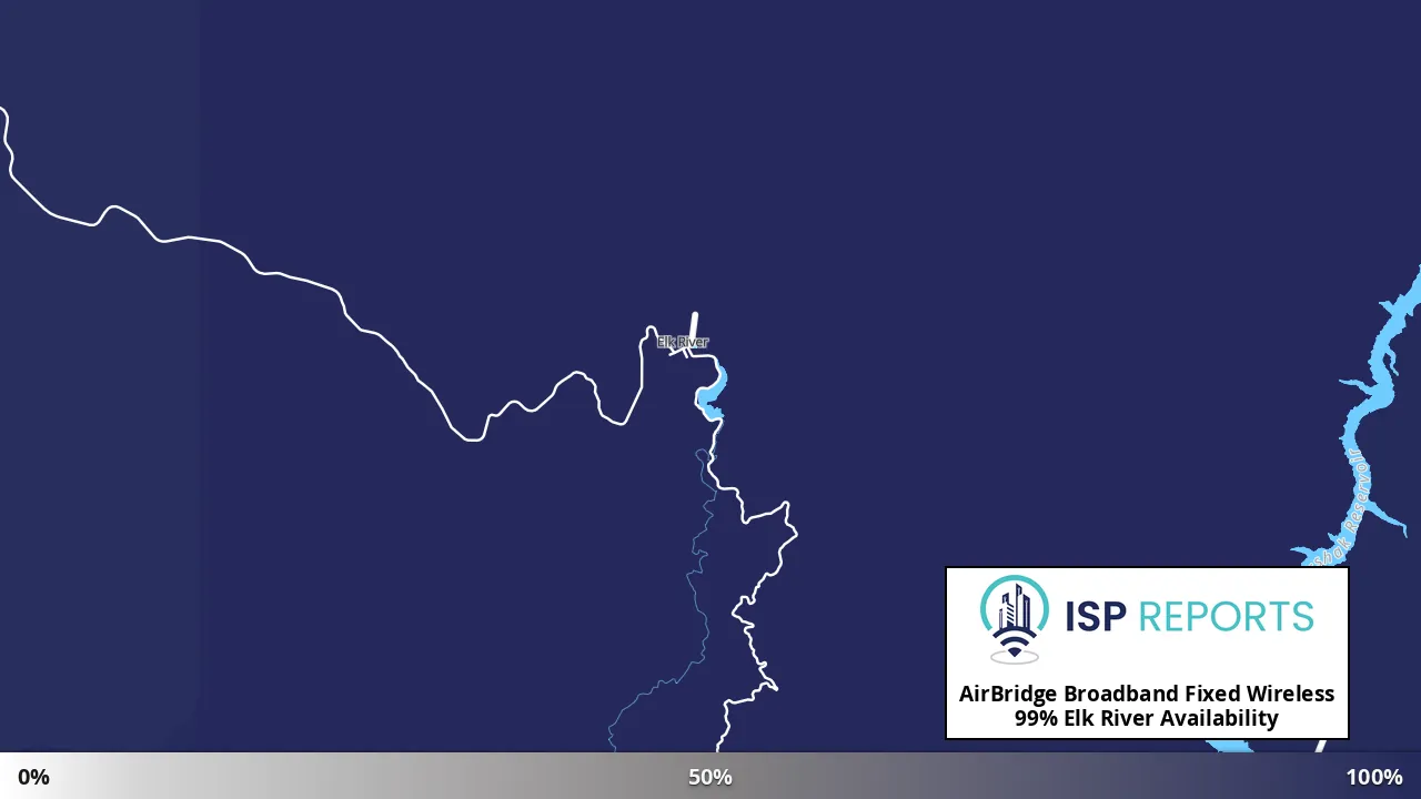 Elk River, ID map of internet availability