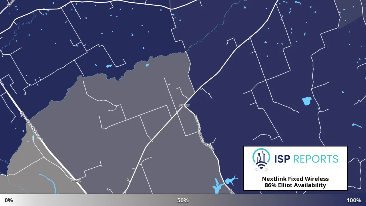 Elliot, TX map of internet availability