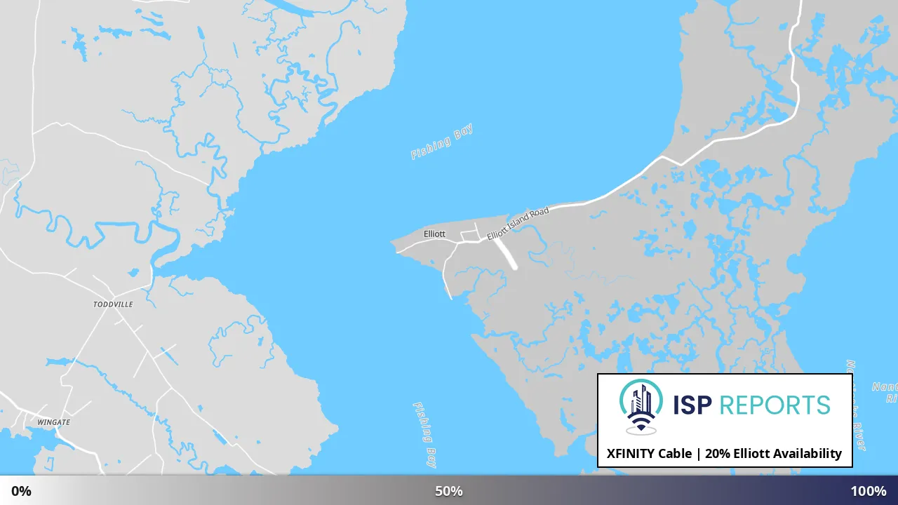 Elliott, MD map of internet availability