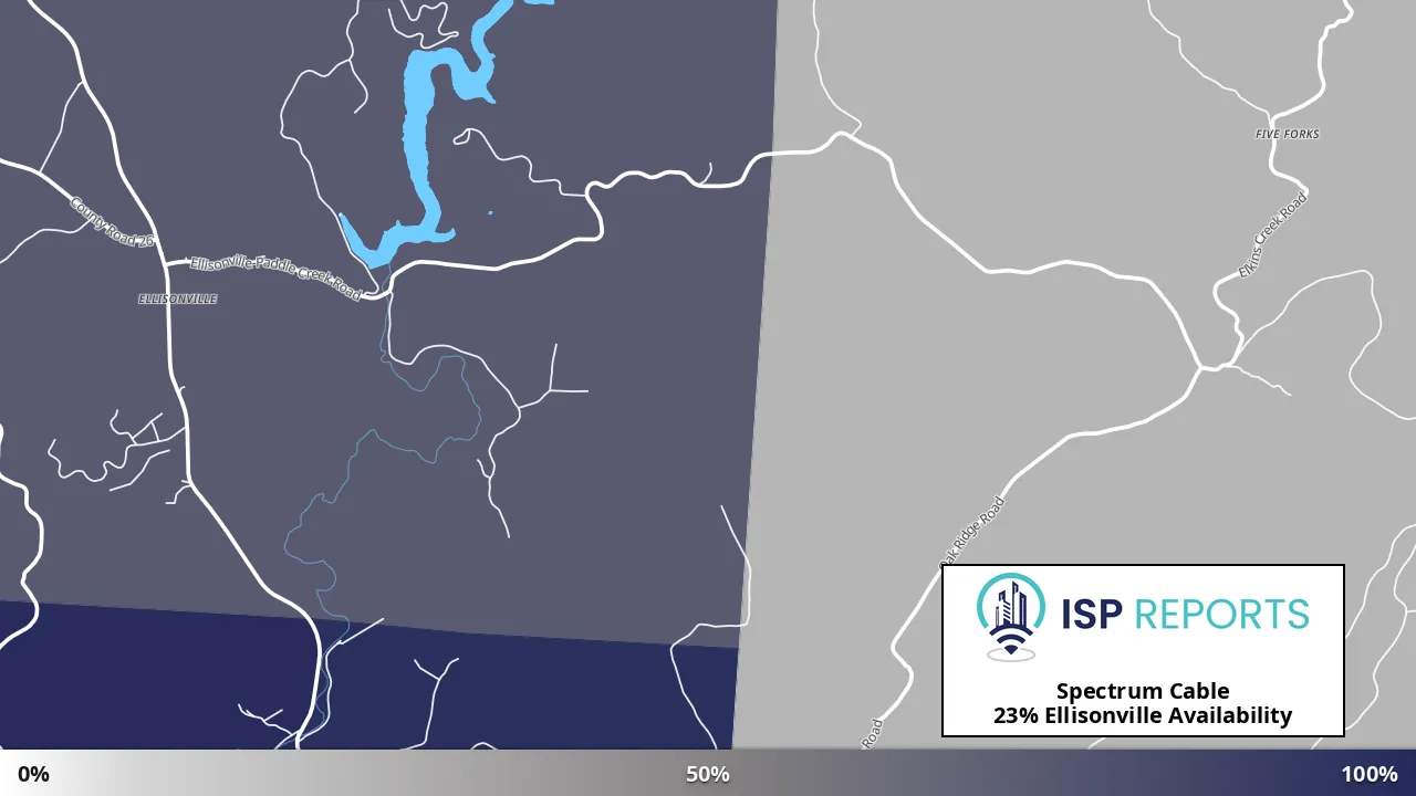 Ellisonville, OH map of internet availability