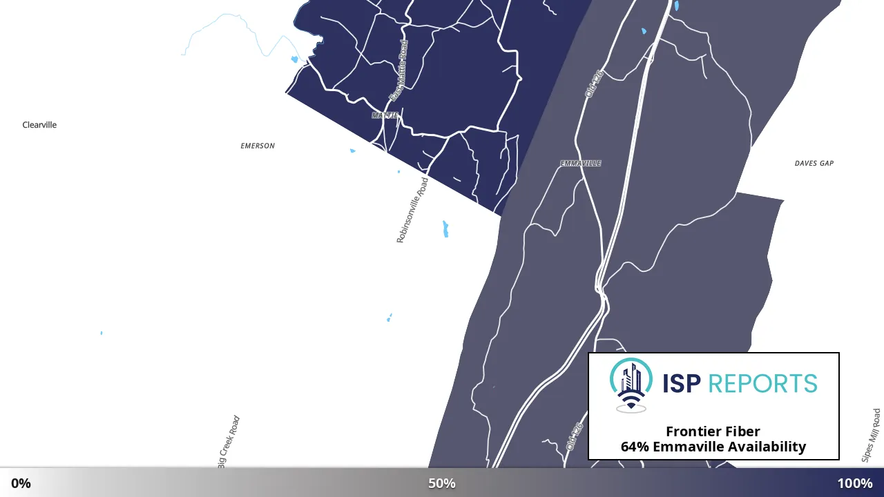 Emmaville, PA map of internet availability
