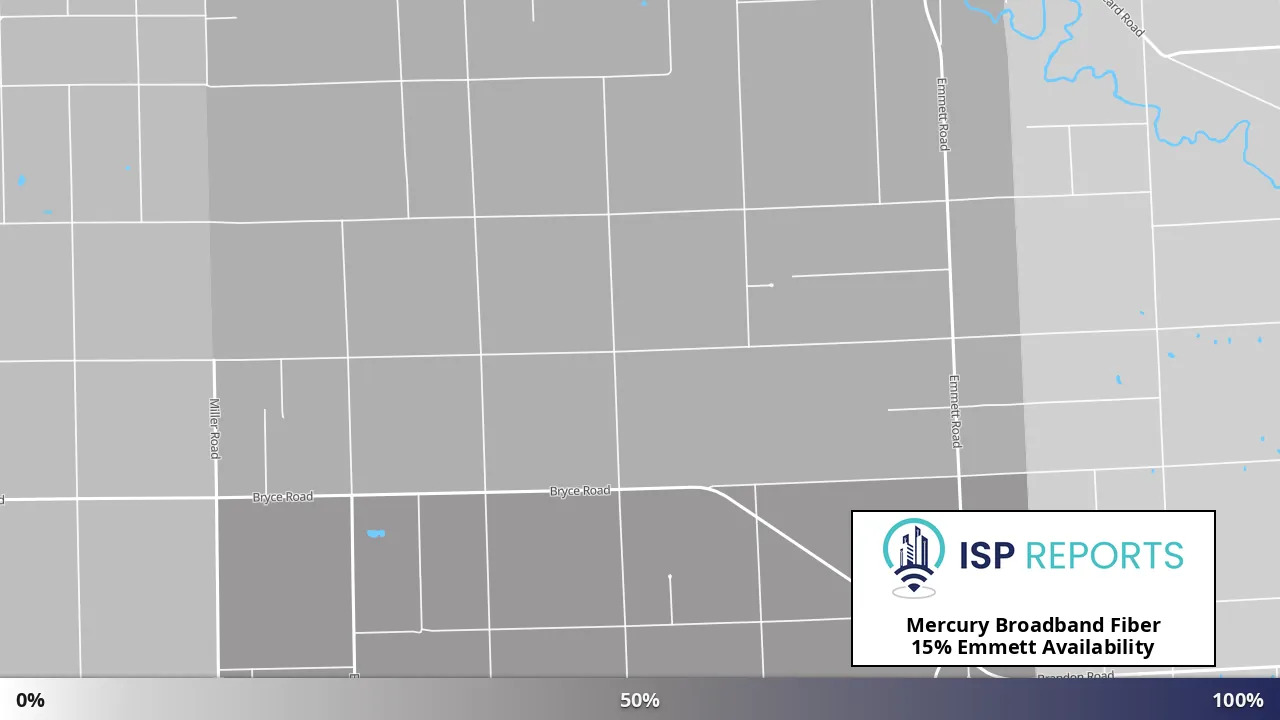 Emmett, MI map of internet availability