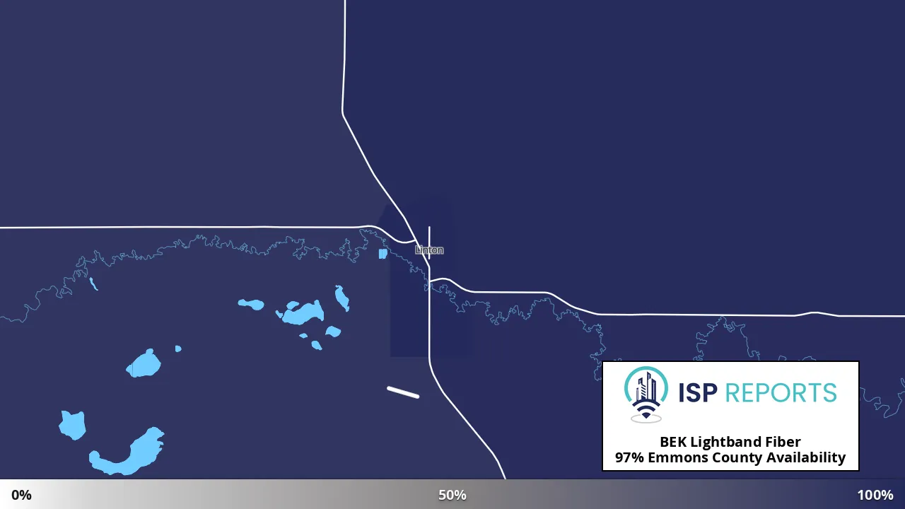 Emmons County, ND map of internet availability