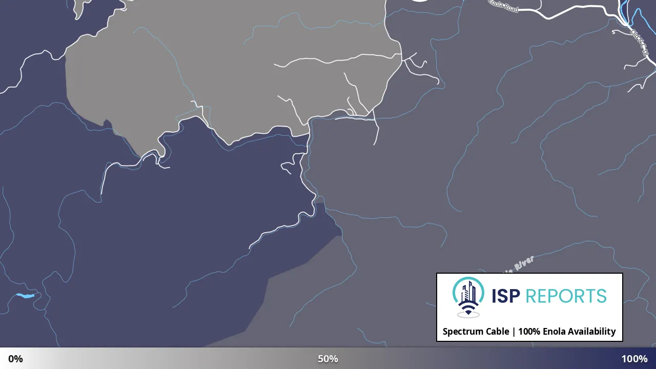 Enola, NC map of internet availability