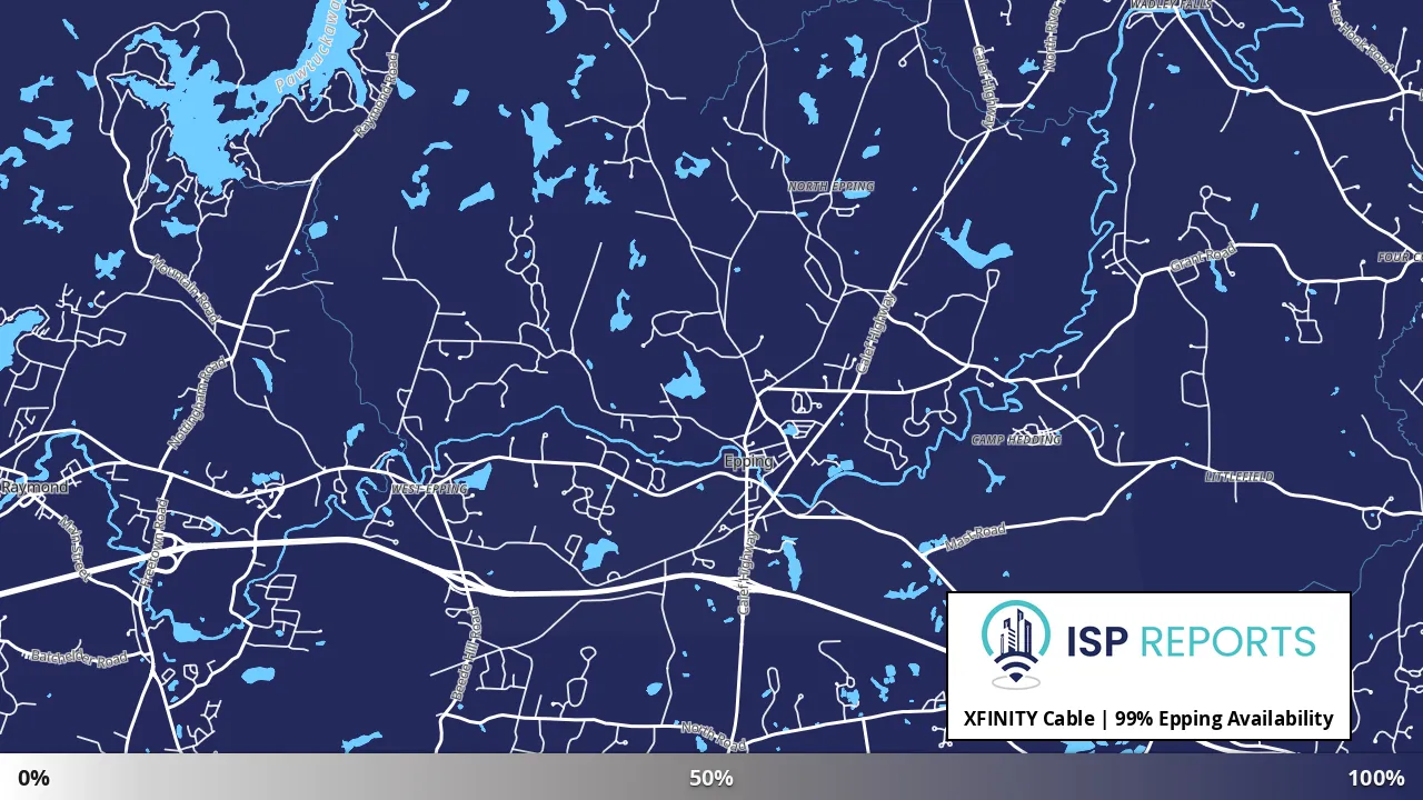 Epping, NH map of internet availability