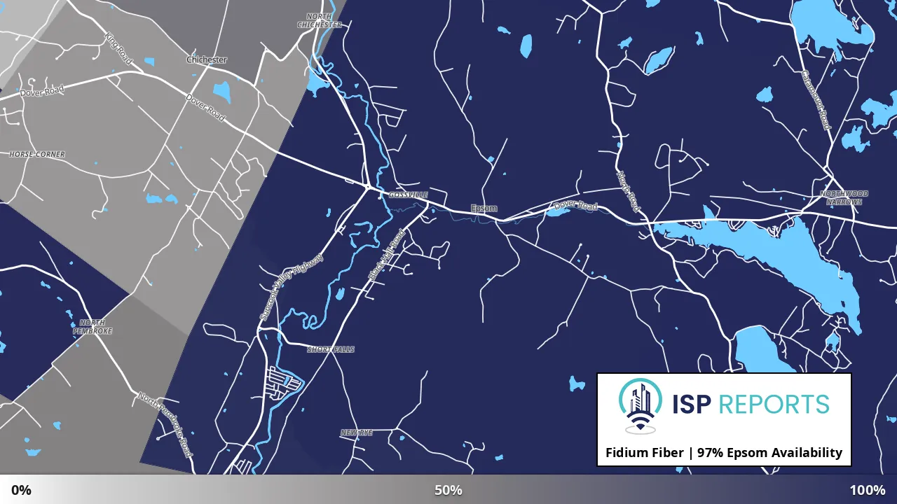 Epsom, NH map of internet availability