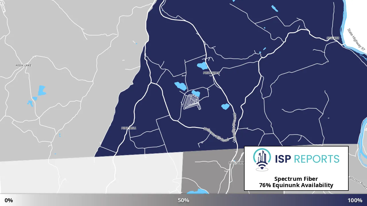 Equinunk, PA map of internet availability