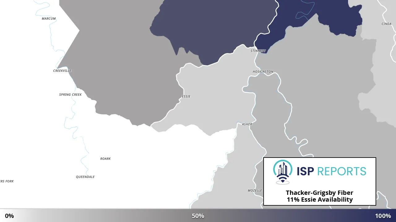 Essie, KY map of internet availability