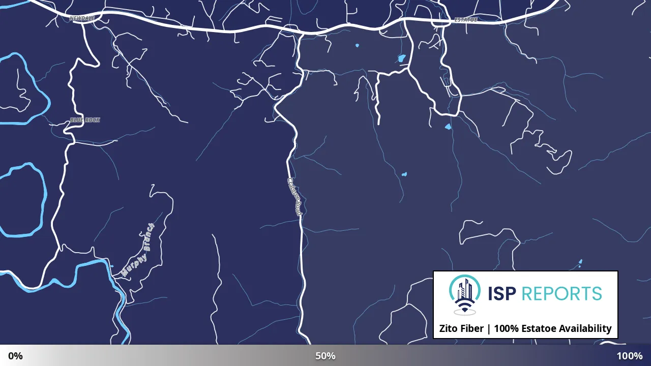 Estatoe, NC map of internet availability