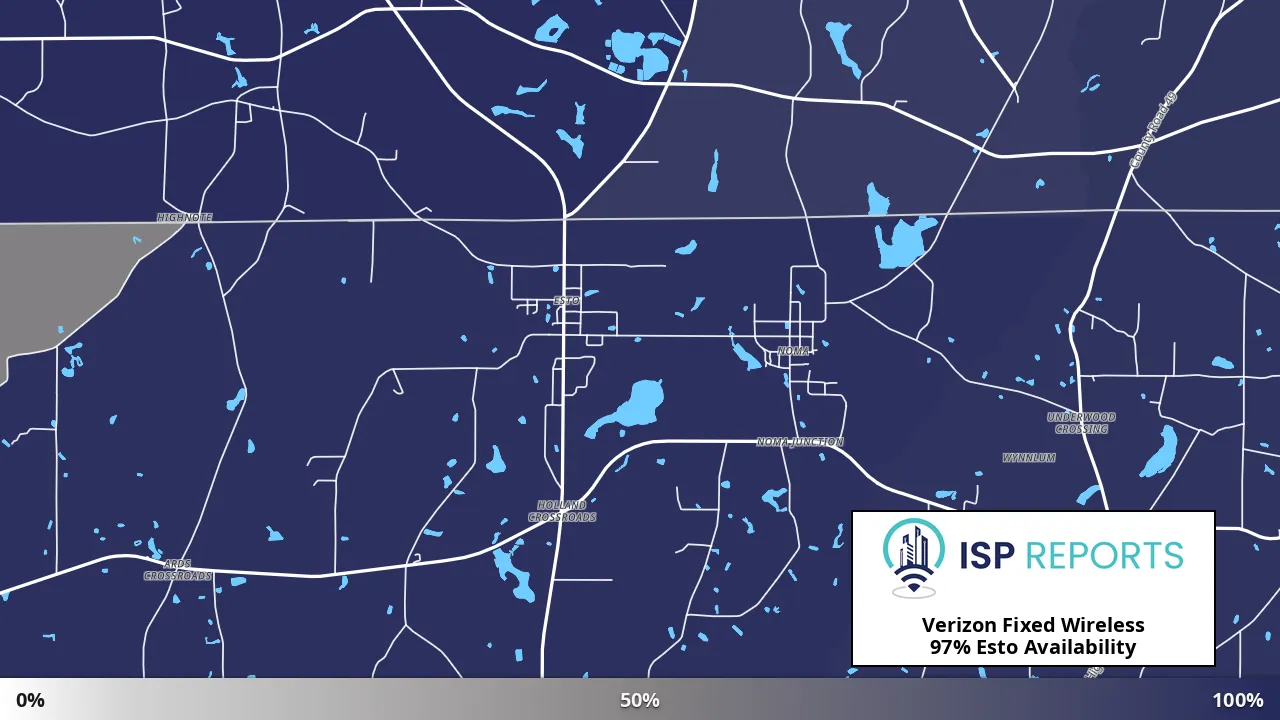 Esto, FL map of internet availability