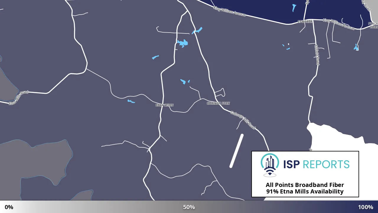 Etna Mills, VA map of internet availability
