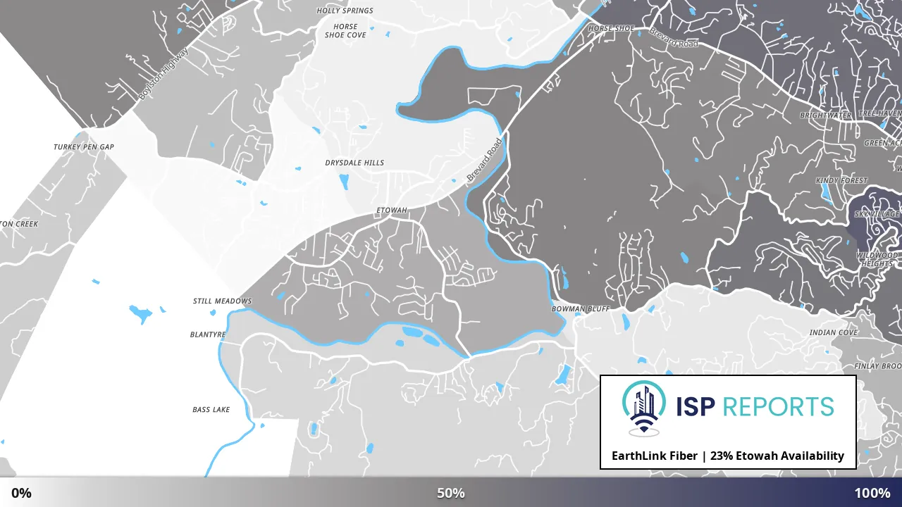 Etowah, NC map of internet availability