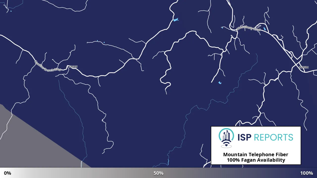 Fagan, KY map of internet availability