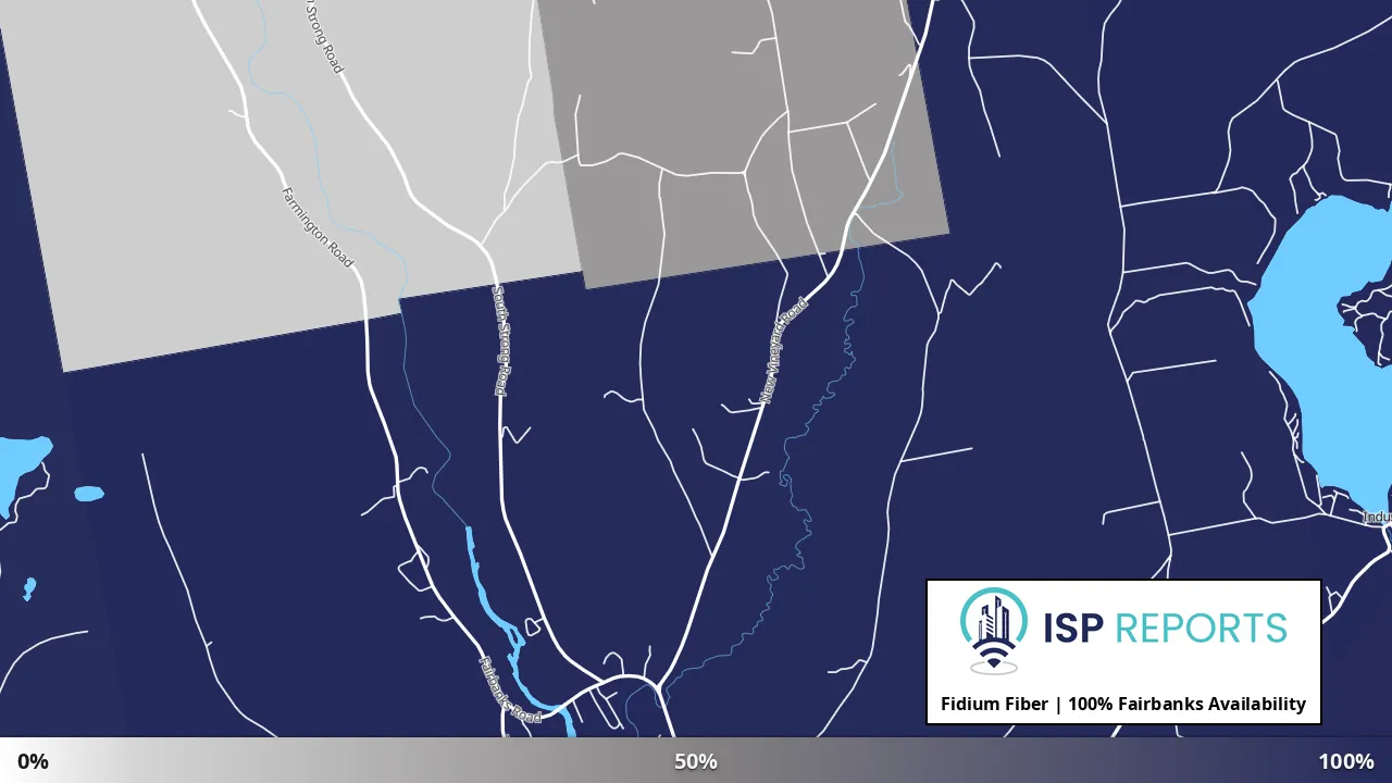 Fairbanks, ME map of internet availability