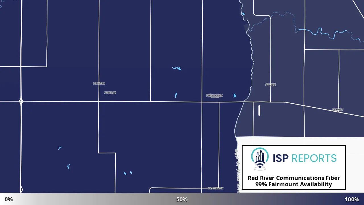 Fairmount, ND map of internet availability