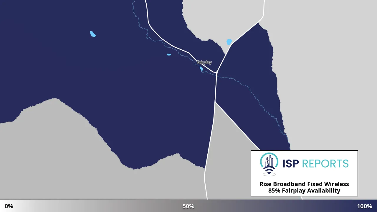 Fairplay, CO map of internet availability