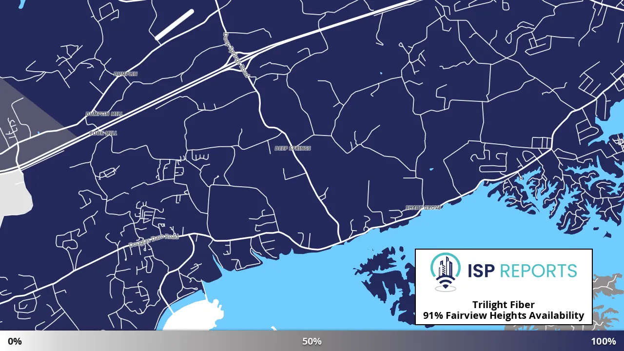 Fairview Heights, TN map of internet availability