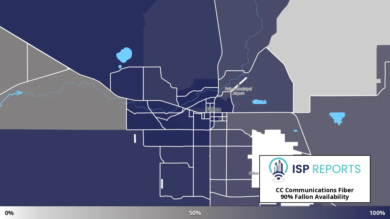 Fallon, NV map of internet availability