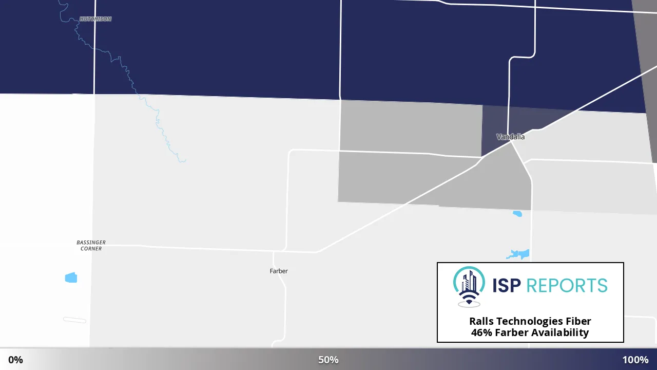 Farber, MO map of internet availability