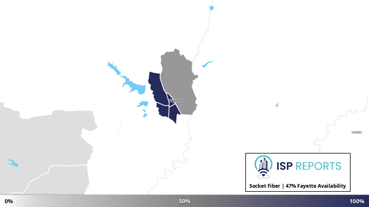 Fayette, MO map of internet availability