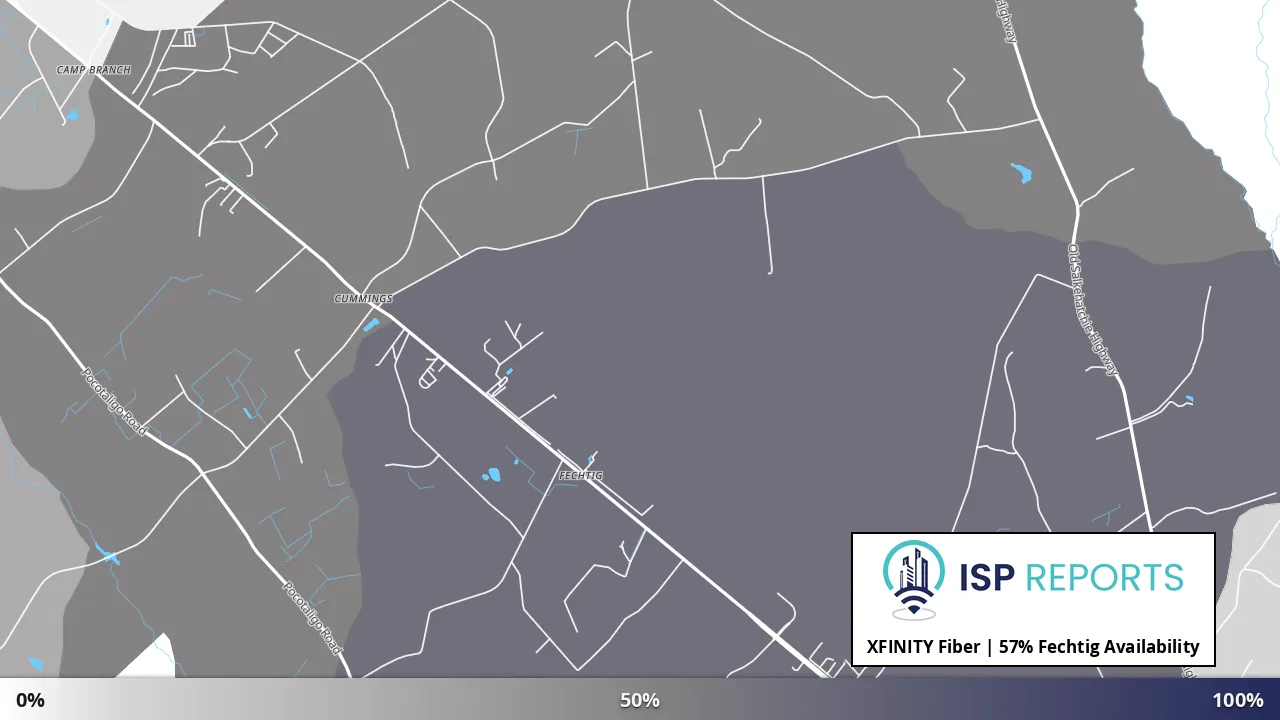 Fechtig, SC map of internet availability