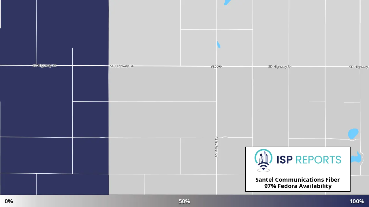 Fedora, SD map of internet availability