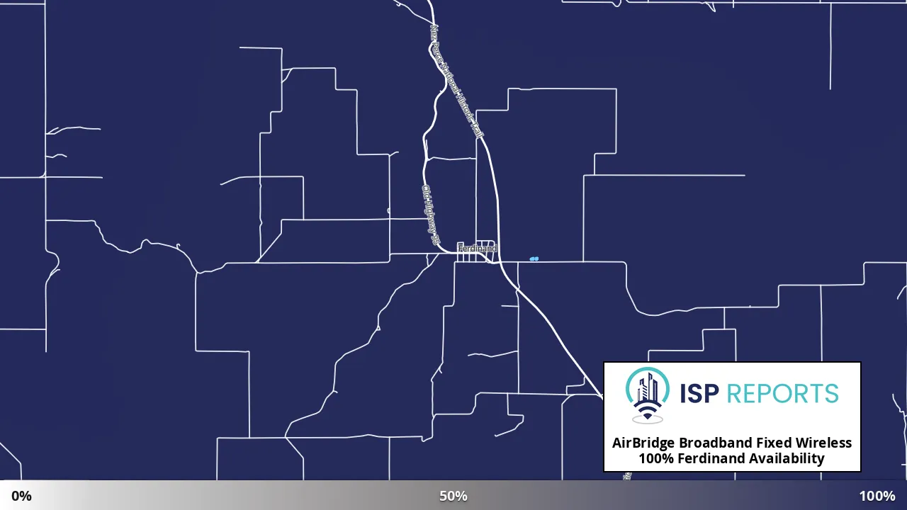 Ferdinand, ID map of internet availability