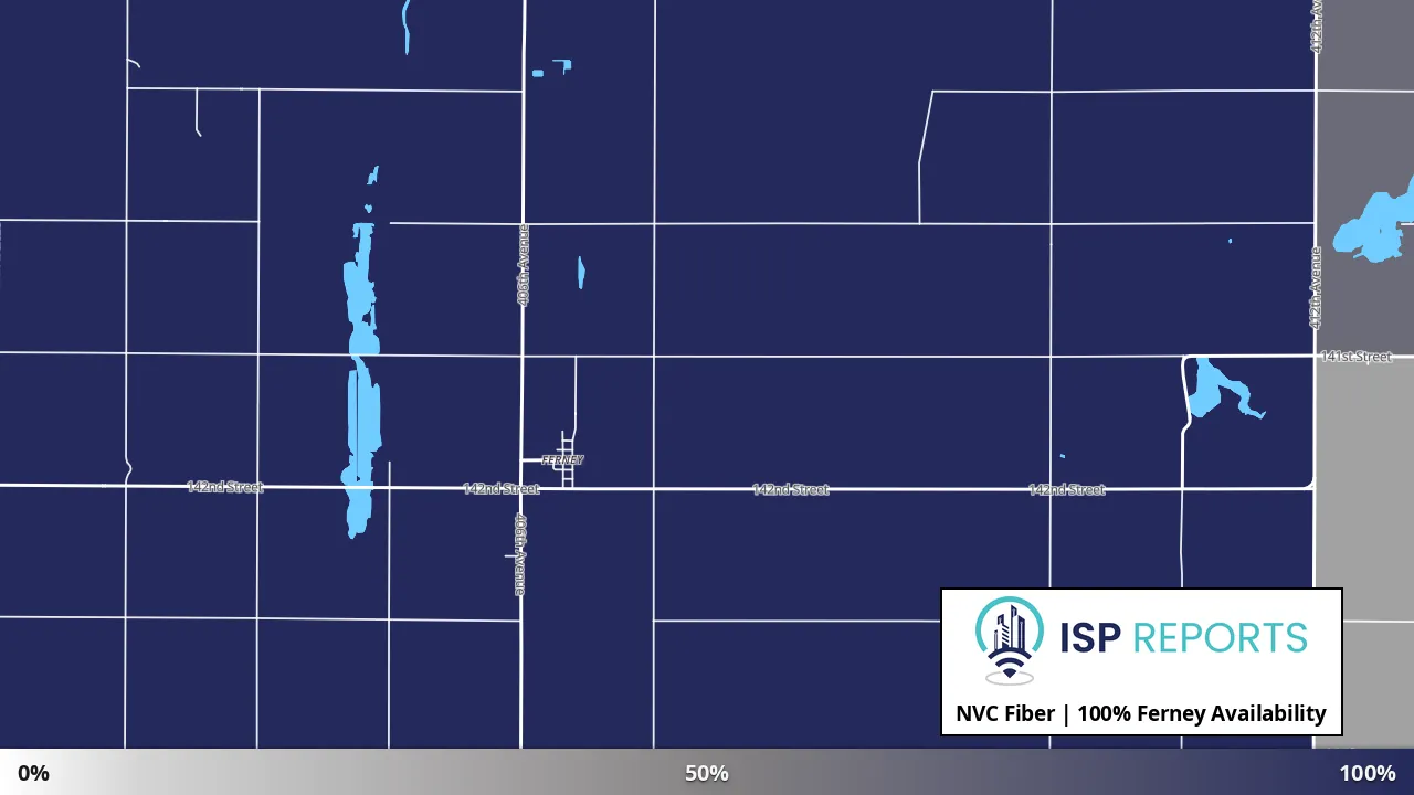 Ferney, SD map of internet availability