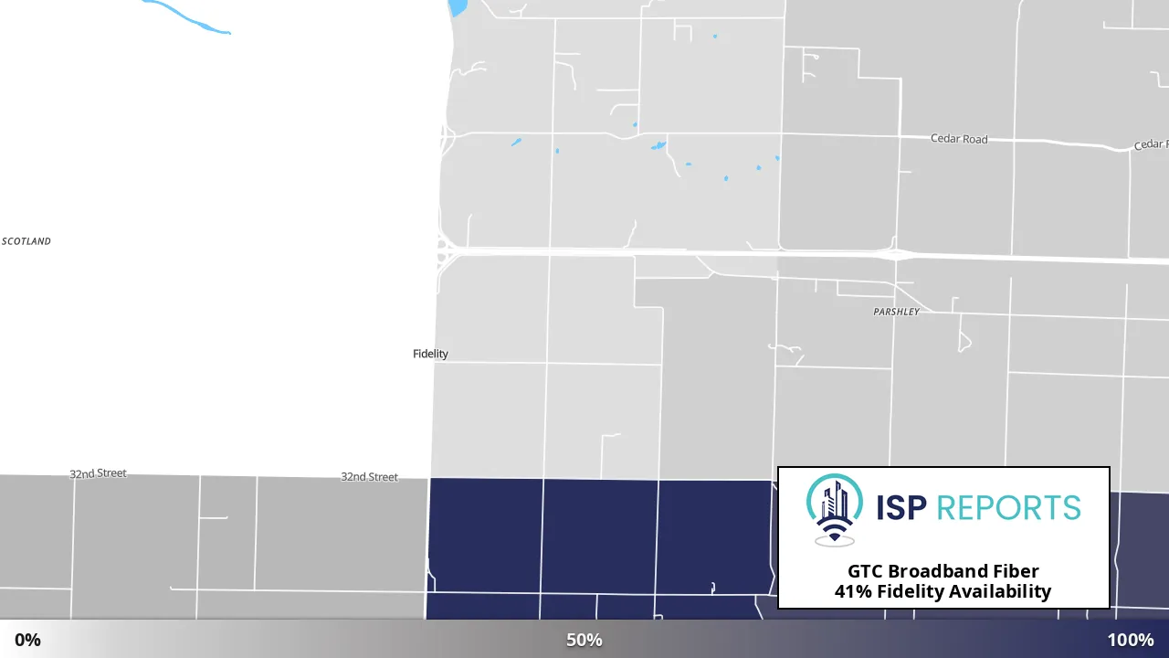 Fidelity, MO map of internet availability