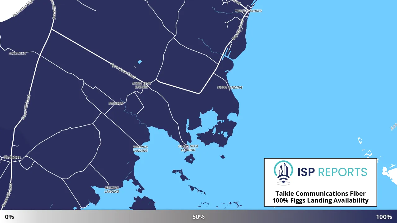 Figgs Landing, MD map of internet availability