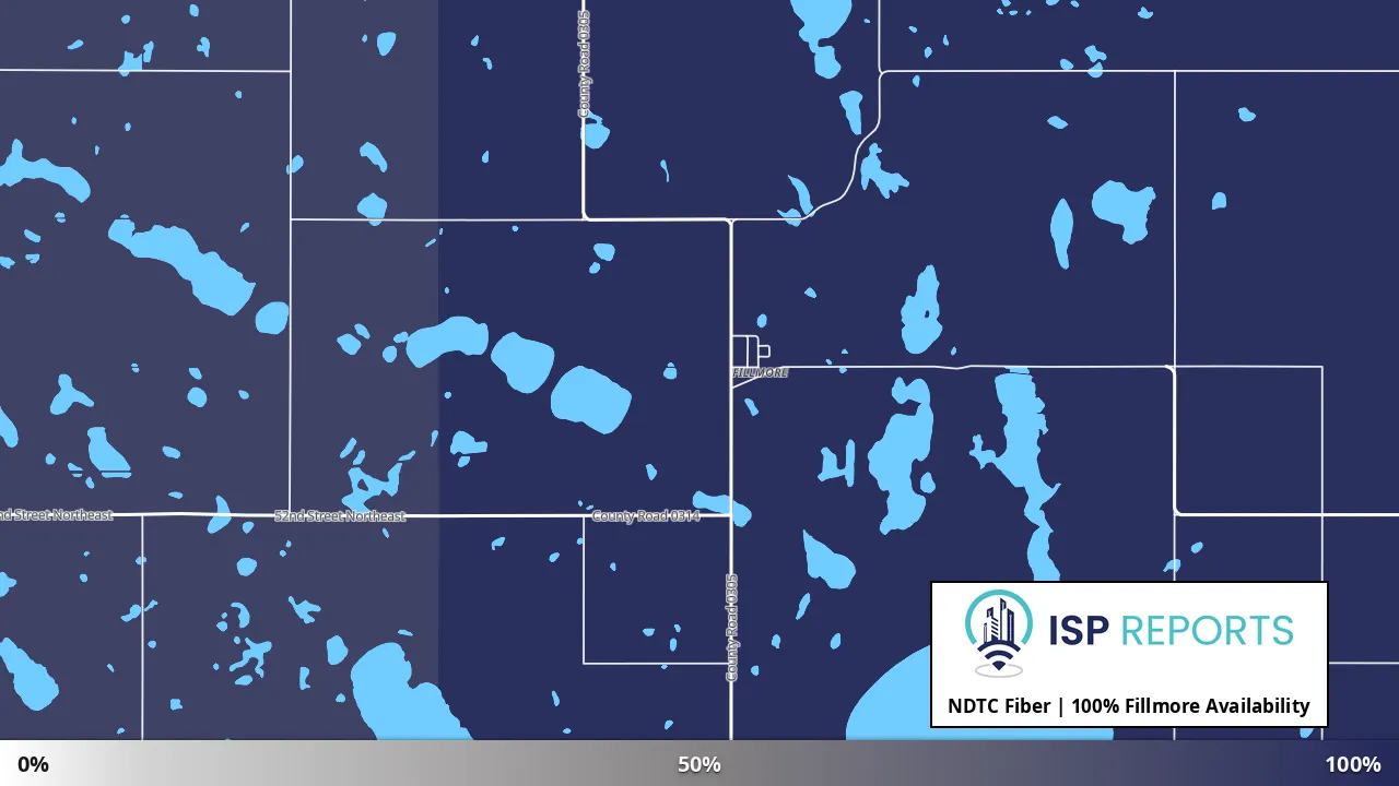 Fillmore, ND map of internet availability