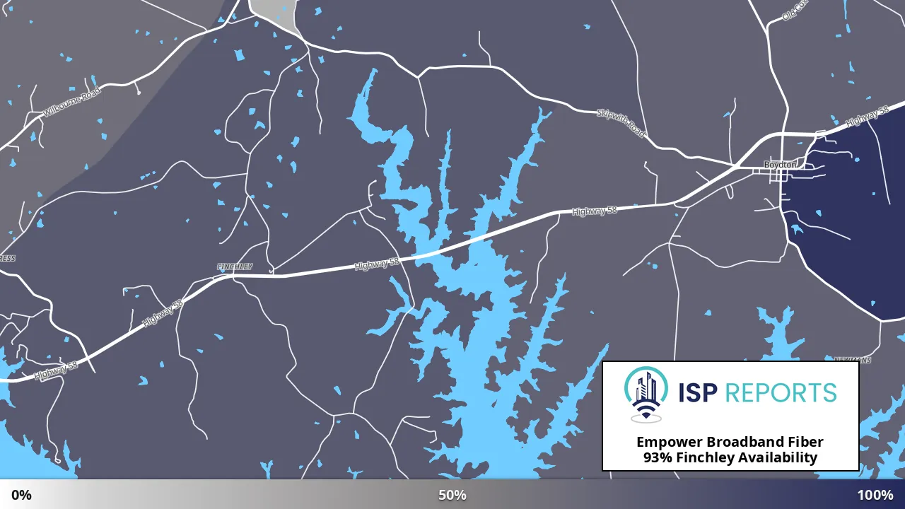 Finchley, VA map of internet availability