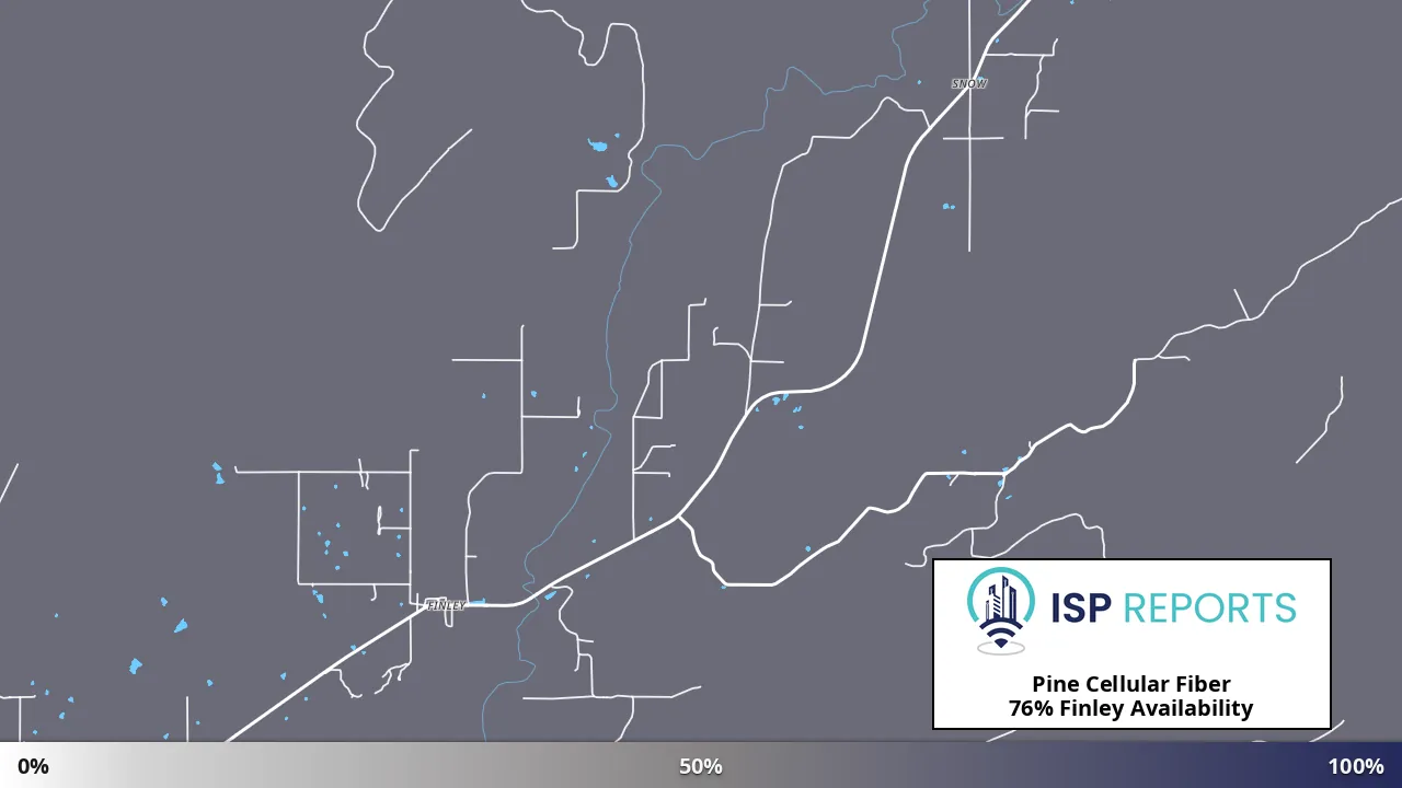 Finley, OK map of internet availability