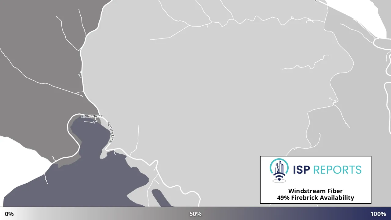 Firebrick, KY map of internet availability