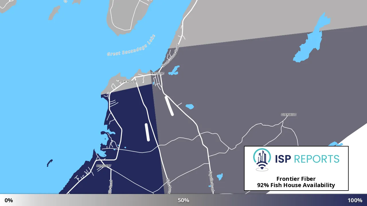 Fish House, NY map of internet availability