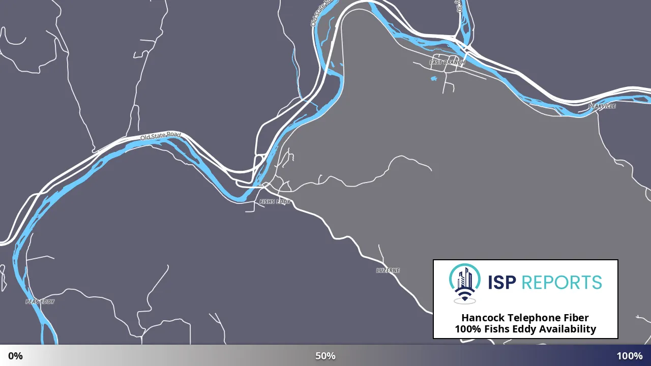 Fishs Eddy, NY map of internet availability