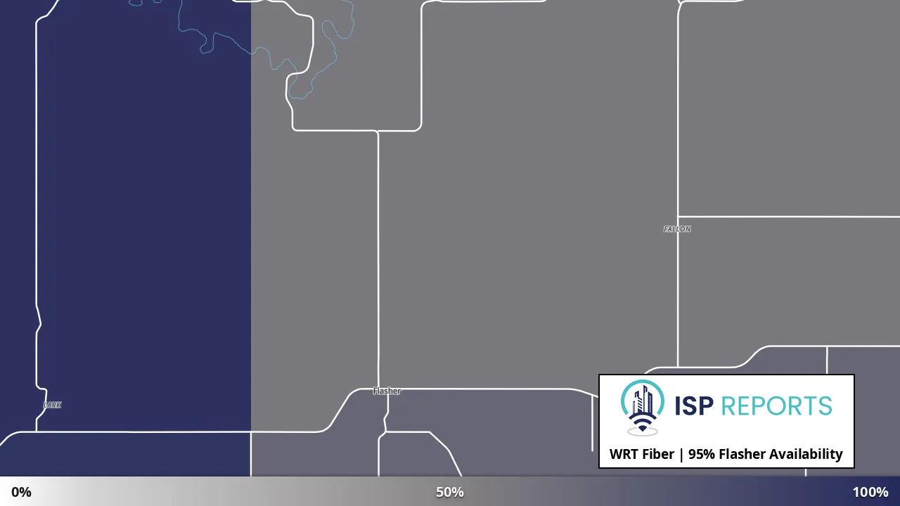 Flasher, ND map of internet availability