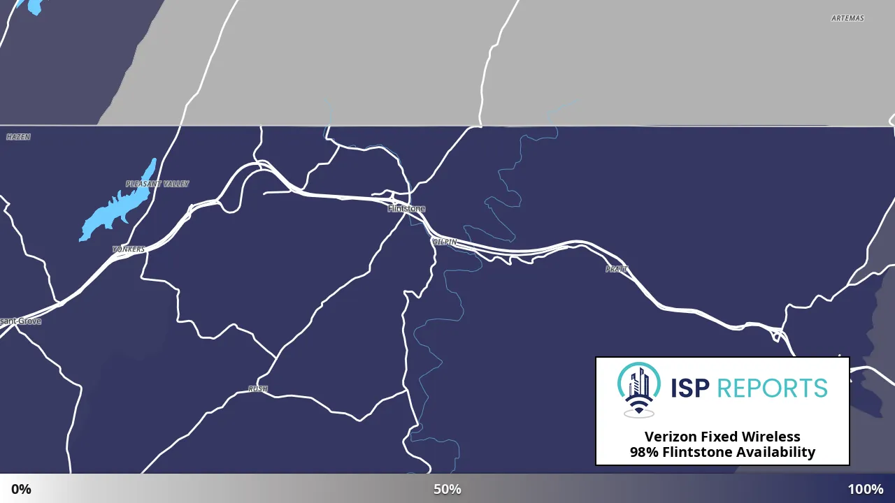 Flintstone, MD map of internet availability