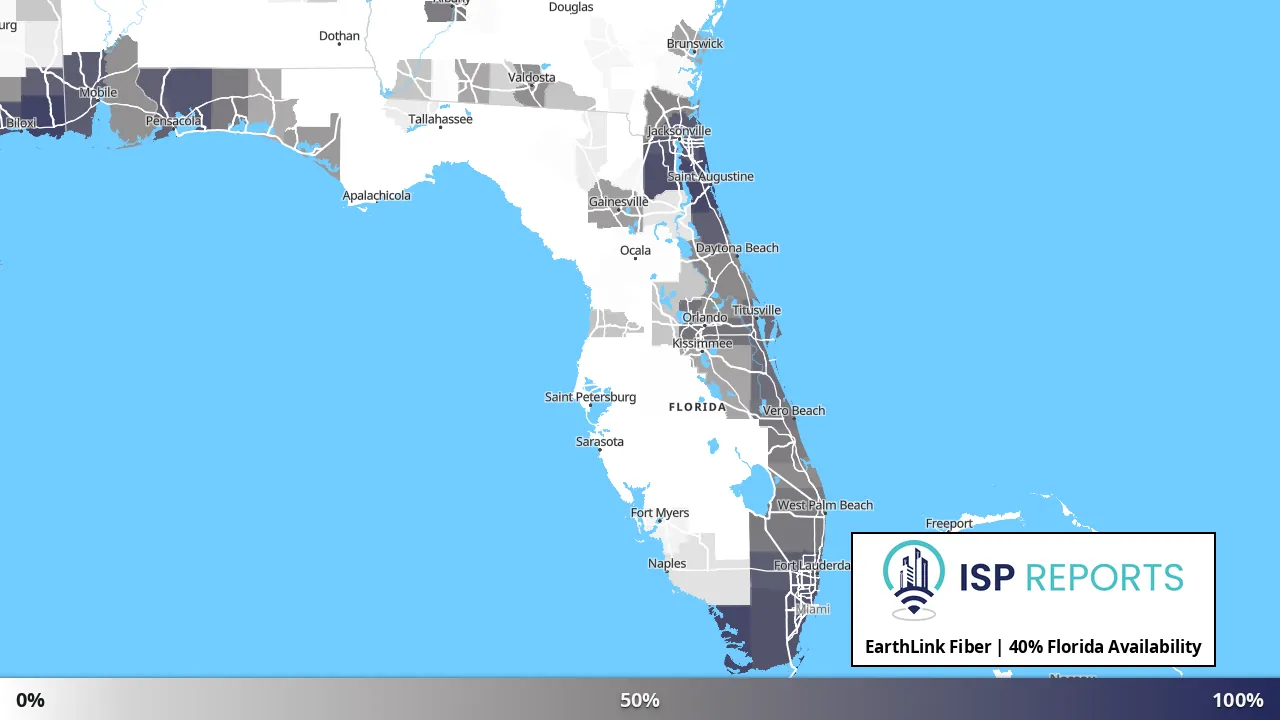 Florida map of internet availability
