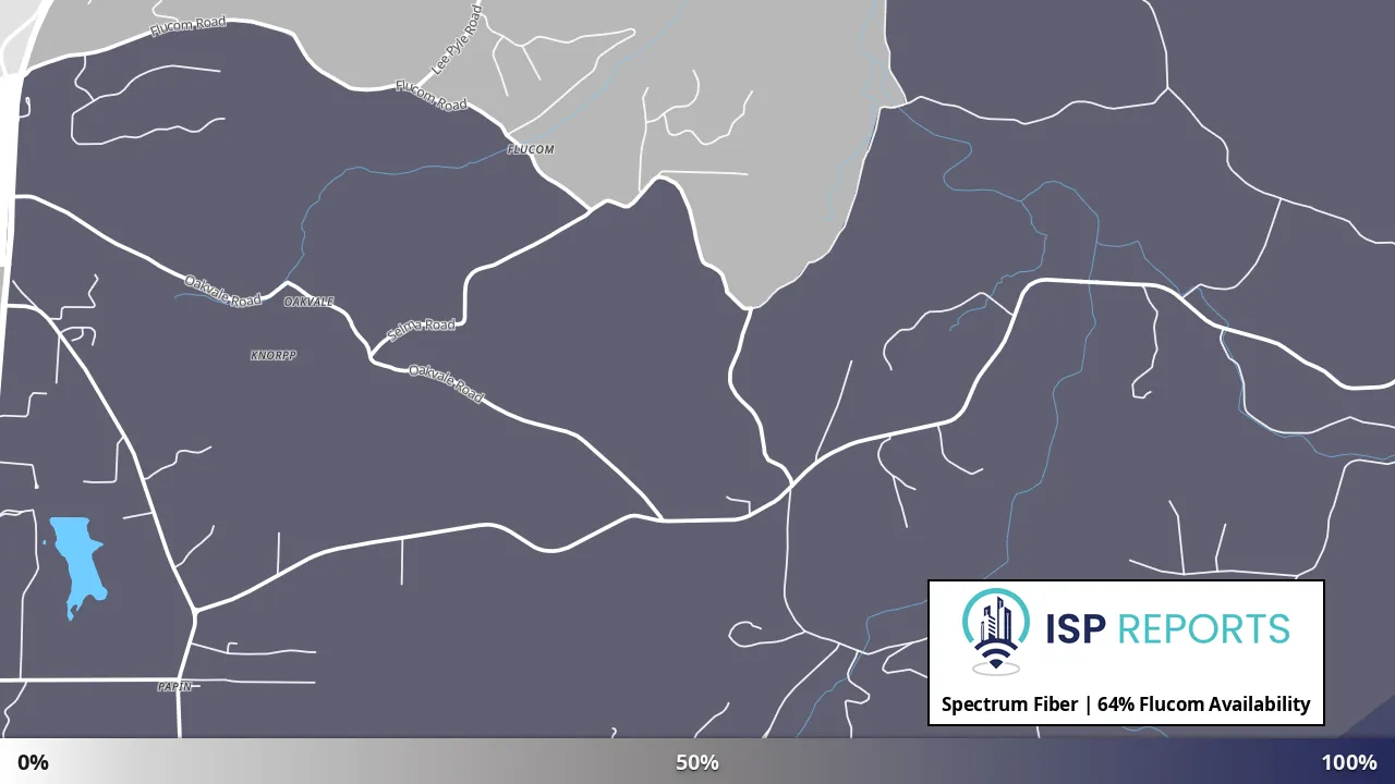 Flucom, MO map of internet availability