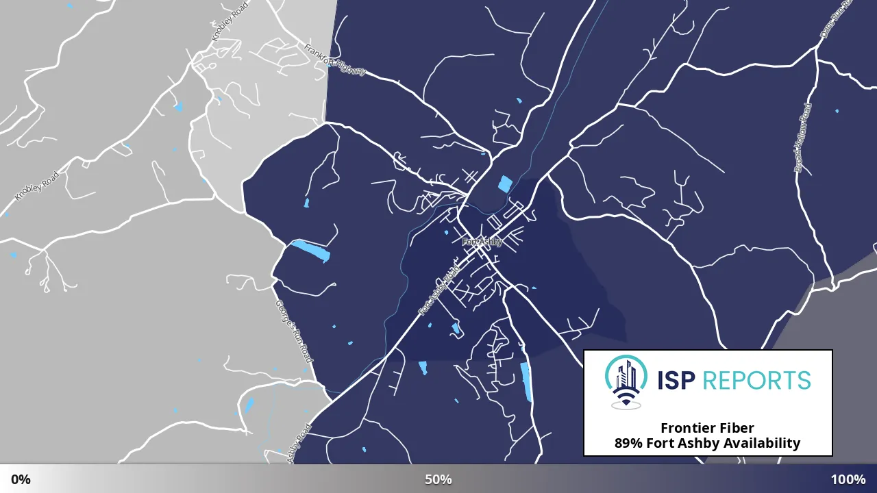 Fort Ashby, WV map of internet availability