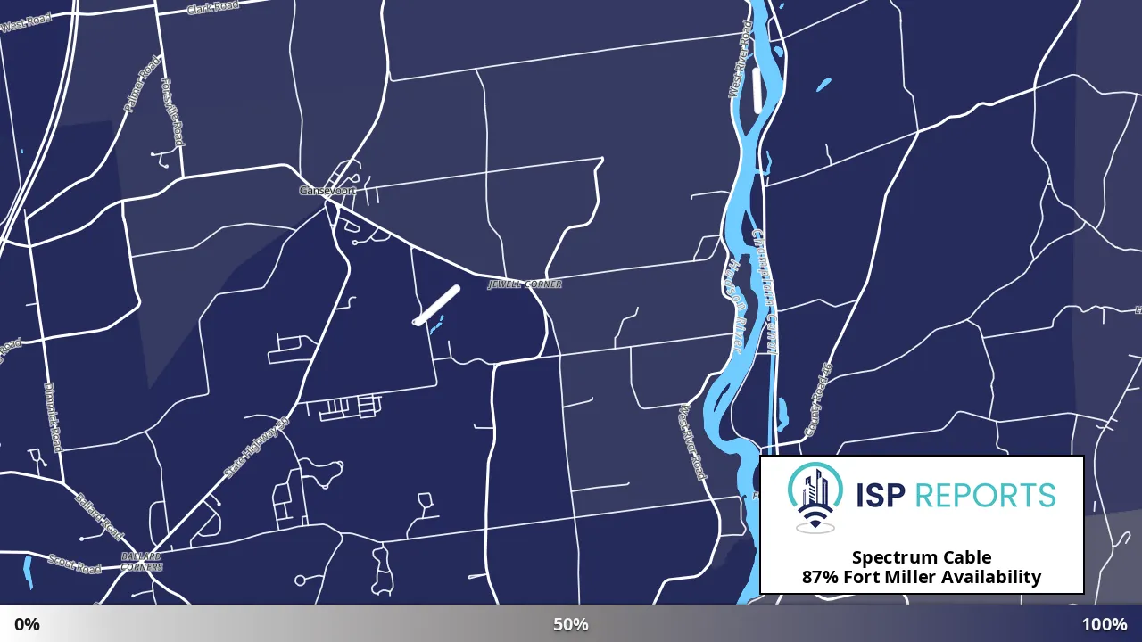 Fort Miller, NY map of internet availability