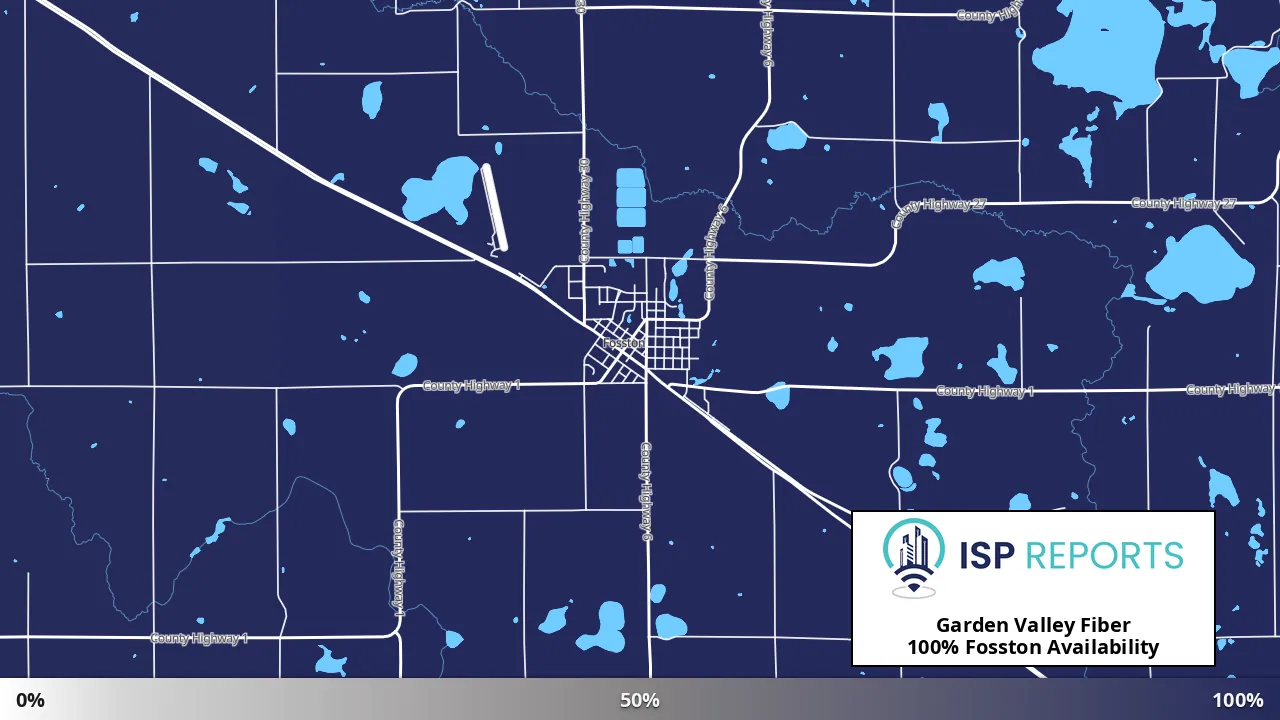 Fosston, MN map of internet availability