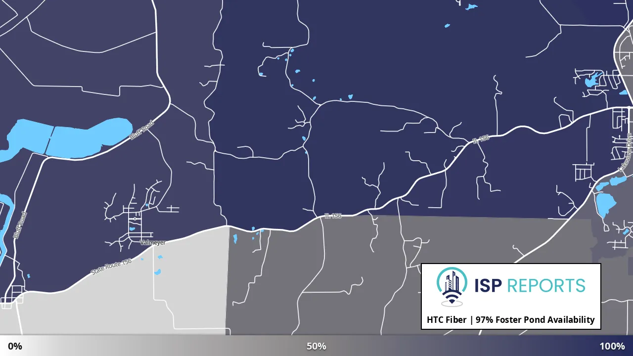 Foster Pond, IL map of internet availability